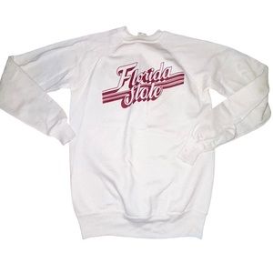 VTG FLORIDA STATE College Crewneck Pullover Sweatshirt M Sportswear